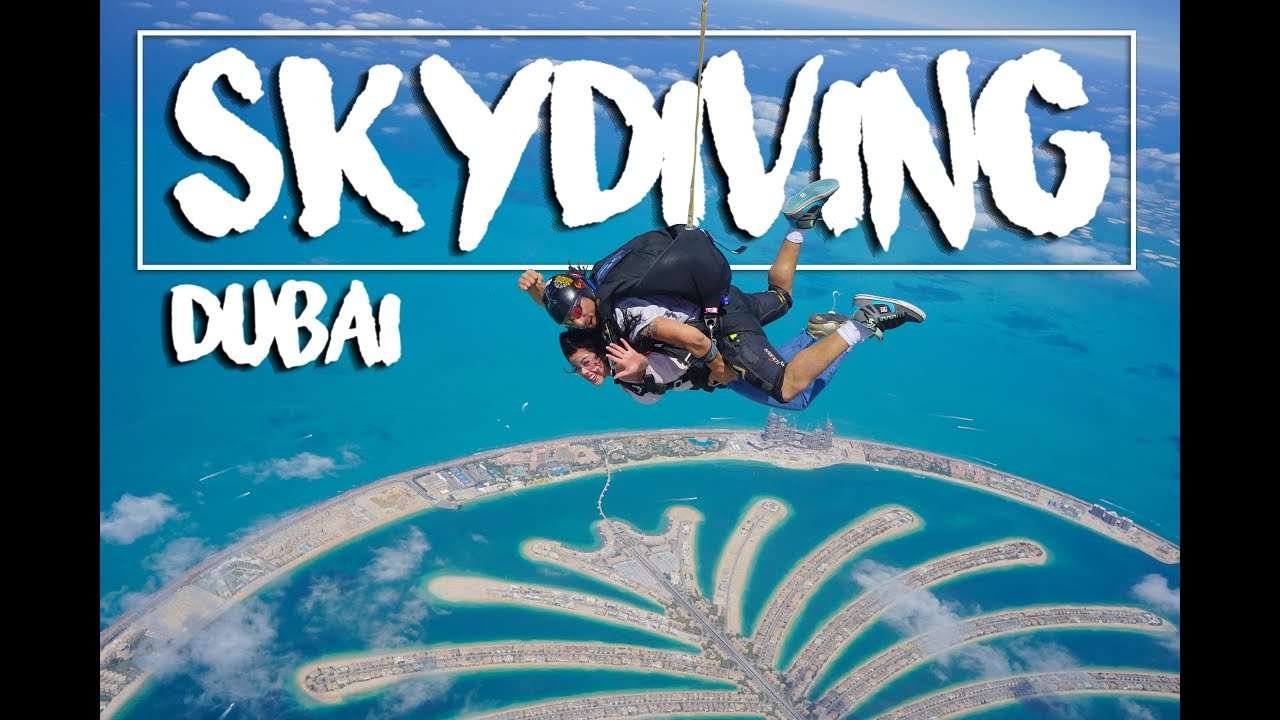 skydiving in Dubai